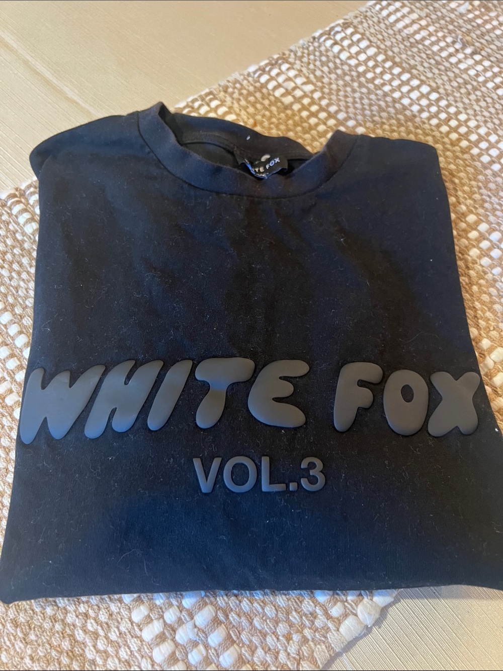White Fox Boutique Black Label Tee - White Logo